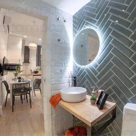 Al5 Seaside Bliss-stylish Loft Steps From Malvarrosa Appartamento *