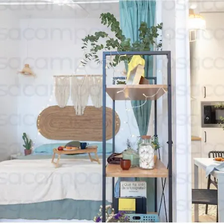 Al5 Seaside Bliss-stylish Loft Steps From Malvarrosa 아파트 발렌시아